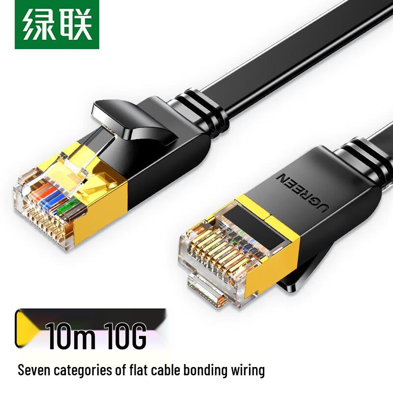 Ugreen Плоский экранированный Ethernet-кабель Cat 7