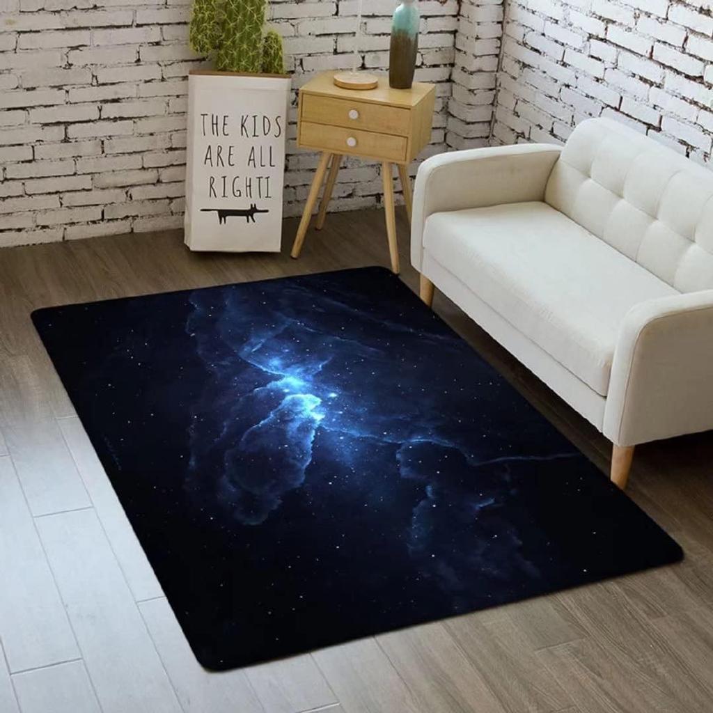 3D Галактика Ковер Космос Кухонный Коврик для Детской Комнаты Мальчика Нескользящий Ковер для Ползания в Детской Игровые Коврики для Столовой
