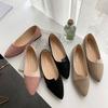 Spring New Women's Shoes Fashion Color Matching Evening Shoes Light Mouth Wear Pointed Flat Bottom Small Single Shoes Women