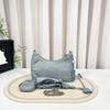 [Pre-Owned] Re-Edition 2005 Blue Nylon Logo Shoulder Bag - Very Good #MNGPWM