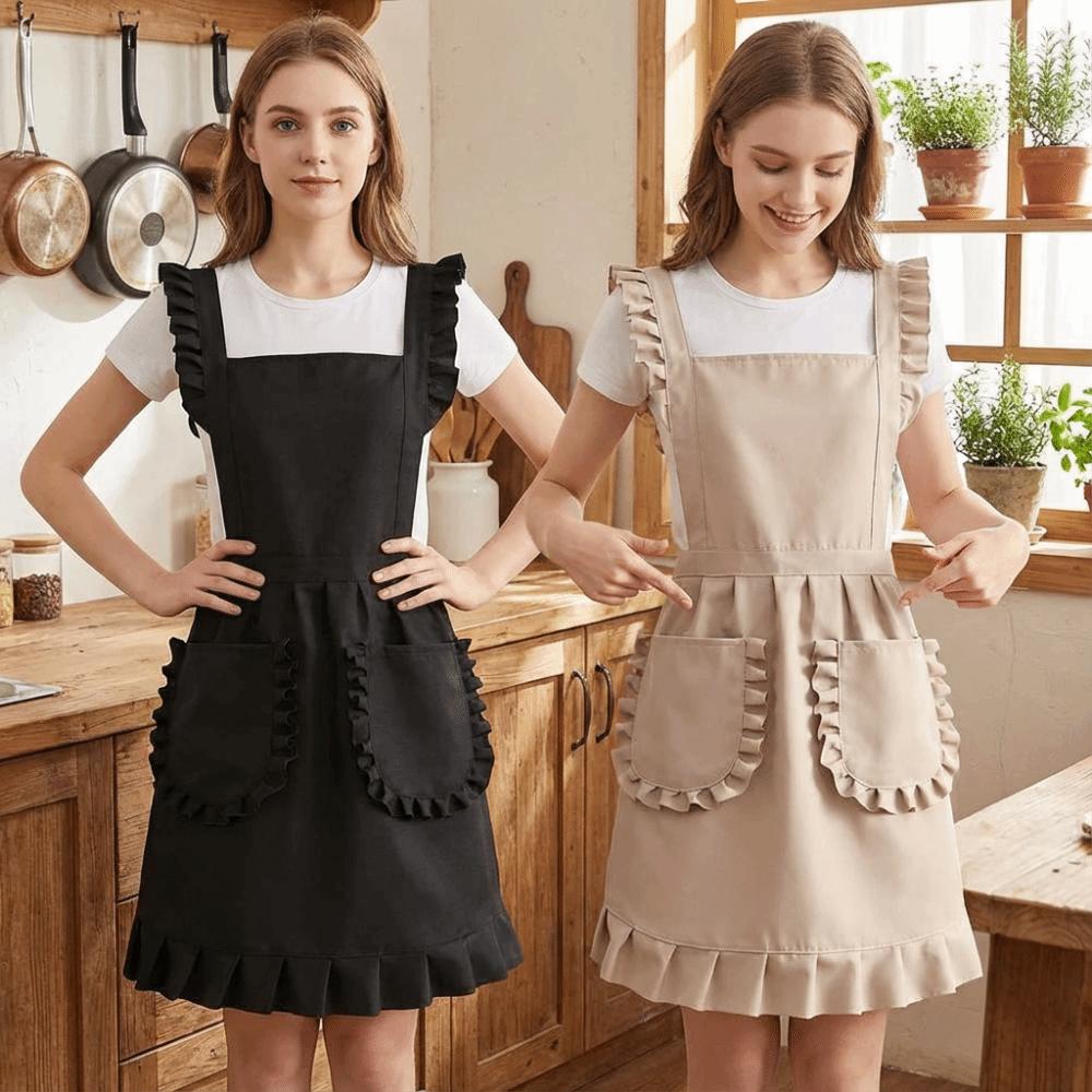 Cute Korean Style Apron Simple Waiter Sleeveless Apron Nail Shop Apron Kitchen