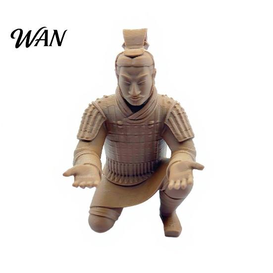 Durable Plastic Pen Stand Terracotta Warrior Desk Decor, 3D Printed Soldier for Home Study Holder Office, Creative Ancient Pencil Holder, Office