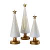 1/3Pcs Christmas Tree Decor with LED Light Built-in Timer Gradient Xmas Tree Sculptures Festive Home Decor