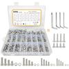 Senyard Bolt and Nut Set with Hex and M3 Stainless and Hex Wrench Storage Case Rust-Free Set, 528-Piece Sockets, M6, M5, M4, Screws, Steel, Screws,