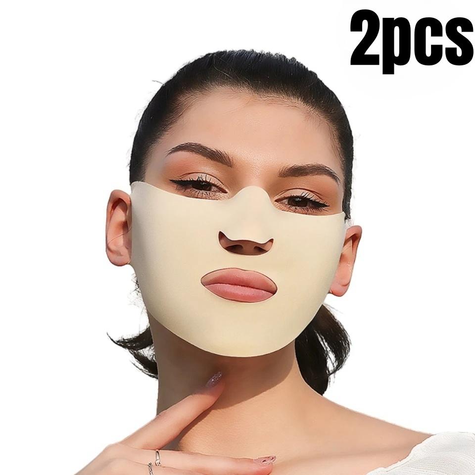 1/2pcs Outdoor Hiking UV Protective Mask Universal Sunscreen Facial Mask Moisturizing Breathable Sun Protection Face Patch