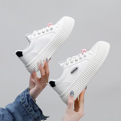 Белые туфли для женщин, новые весенние студенческие универсальные повседневные кроссовки в корейском стиле, модные модные кроссовки на платформе Kt2613