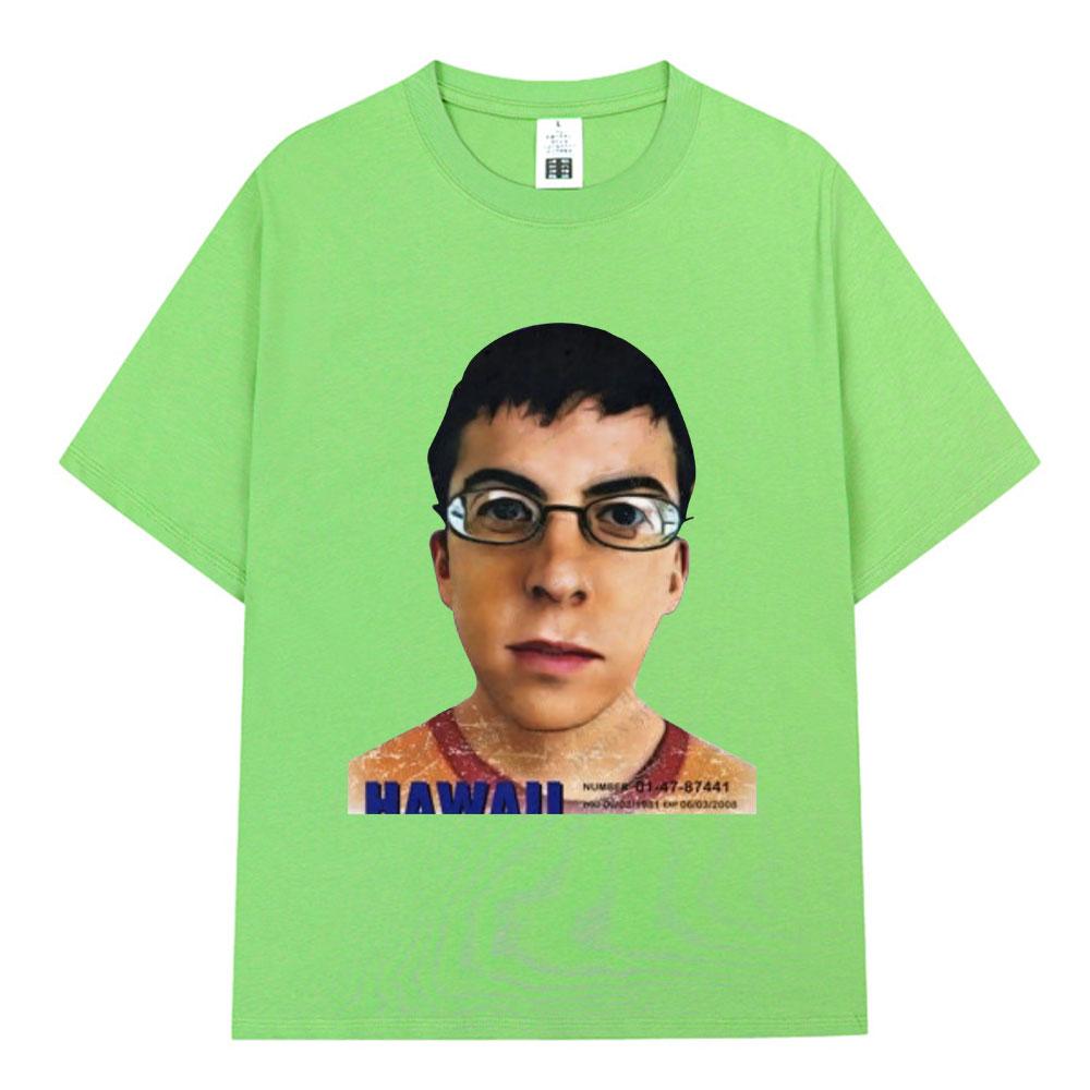Mclovin ID-карта Superbad Гик Футболка Унисекс Женская Повседневная Хлопковая Оверсайз Футболка с Коротким Рукавом Модная Винтажная Харадзюку Футболки