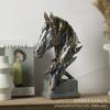 Nordic Creative Art Splashing Colorful Big Horse Head Decorative Gifts Light Luxury Living Room TV Cabinet Porch Home Decoration