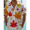 Summer Men's Printed Short Sleeved Shirt, Casual and Comfortable Shirt
