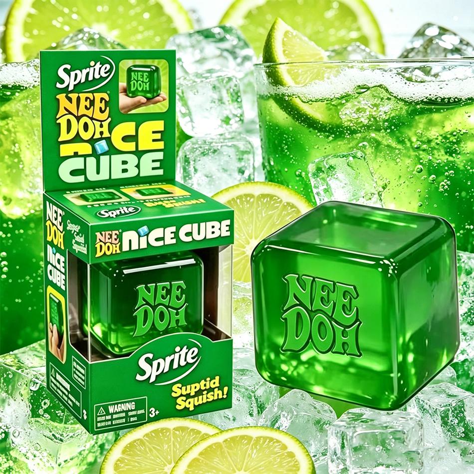 Суперпопулярный Schylling Needoh Nice Cube Сенсорная игрушка, Кубик для снятия напряжения при сжатии и давлении, Сжимаемый Кубик-антистресс Limi