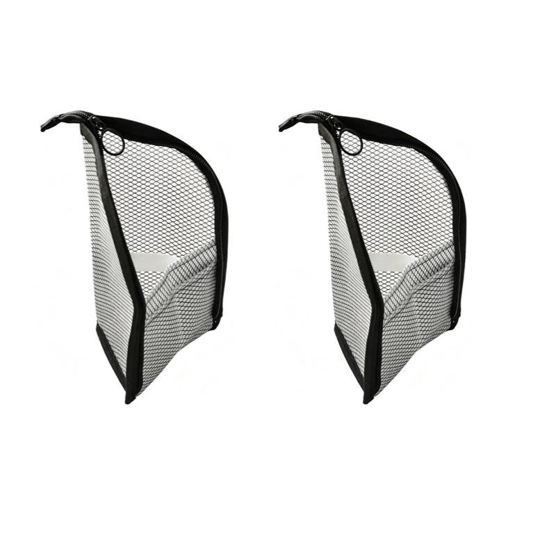 Standing Mesh Toiletry Bag, Portable Cosmetic Organizer for Travel, Waterproof Makeup Storage Pouch, Washable Travel Case