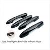 Bright black Front Car Door Handles Cover Trim For Toyota Highlander -2024