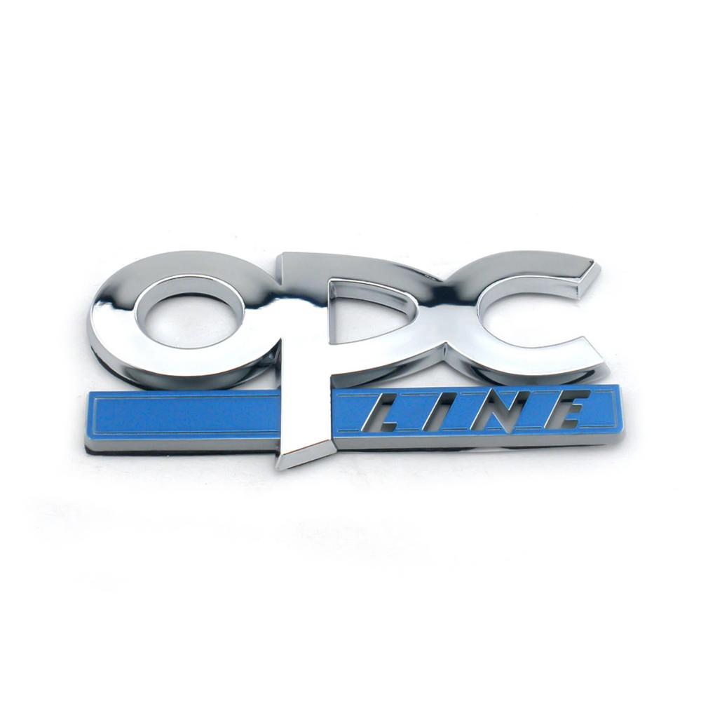 BSXU8 3D Metal OPC LINE Emblem Car Side Fender Tail Badge Sticker For Opel Astra H G J Insignia Mokka Zafira Corsa Vectra C D Antara