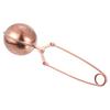 Uxcell 1-Piece Snap Tea Ball Infuser with Handle, Loose Tea Steeper, Stainless Steel Tea Strainer for Loose Leaf Tea, Rose Gold
