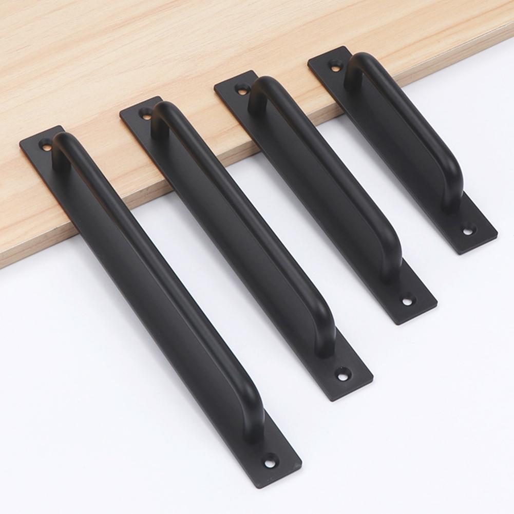 1 шт. Металлическая прочная ручка для двери амбара, ручка с длинным основанием, ручка с длинным основанием для ворот гаража