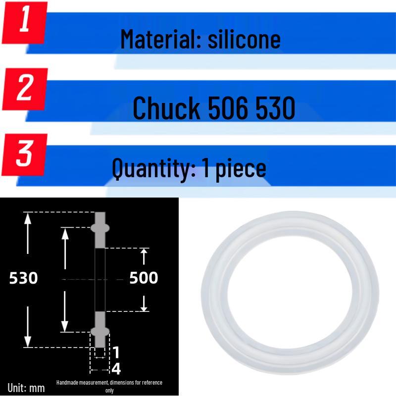 Silicone Quick-Release Sealing Ring & PTFE EPDM Fluoro Rubber Gasket Set