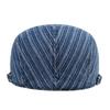 Джинсовая полосатая ретро-кепка с язычком-уткой, литературный молодежный берет, мужская и женская шляпа