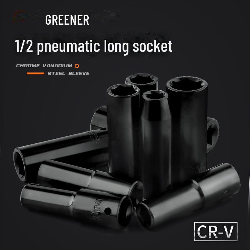 Green Forest 1/2 Electric Wrench Extended 12.5mm Hex Socket for Woodworking