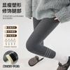 Fleece Thickened Lamb Wool Threaded Leggings for Women To Wear Outside the Winter New Slim-fitting and Thin Large-size High-waisted Cotton Pants