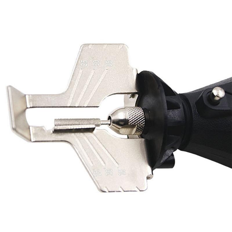 1 комплект насадки для заточки пилы, направляющая для заточки, адаптер для дрели, вращающийся аксессуар