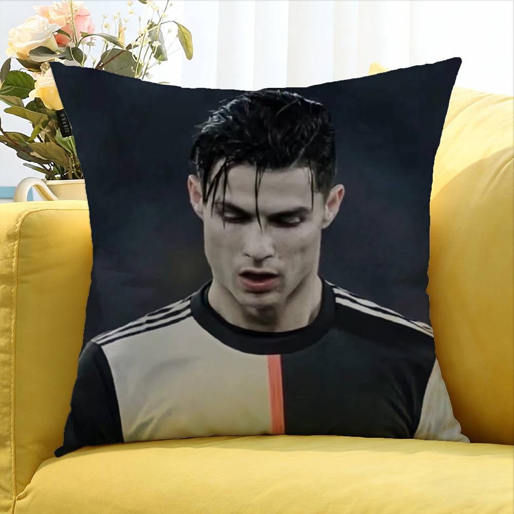 Football C-Ristiano R-Onaldo Various Sizes Square Pillow Case For Car Home Bedchamber Decor
