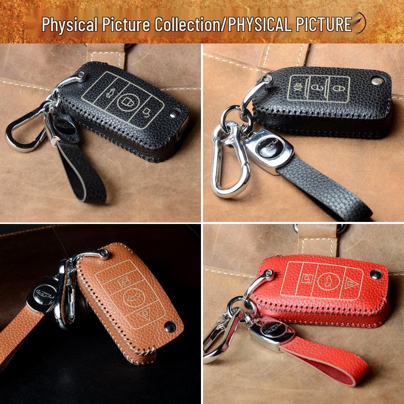 Rolls-Royce Style Cowhide Key Bag for Remote Control Modification