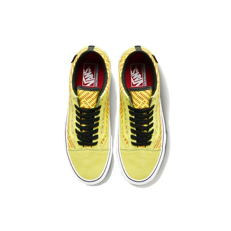 Vans Old Skool Series Замшевые Удобные Универсальные Трендовые Низкие Кеды для Скейтбординга Унисекс Кроссовки Желтые VN0A4V9W03C