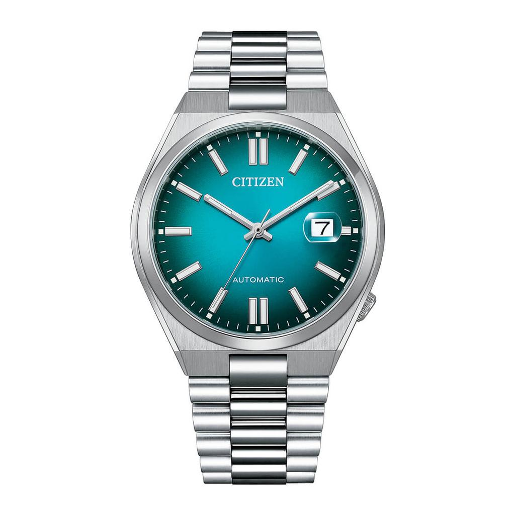 Citizen Часы TSUYOSA NJ0151-88X из нержавеющей стали с синим циферблатом и сапфировым стеклом