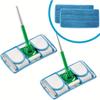 2/4pcs, Reusable Mop Pad For Mop, 11.8*5.9'' Microfiber Mop Pad Refill Washable For Hard Floor Baseboard Cleaning