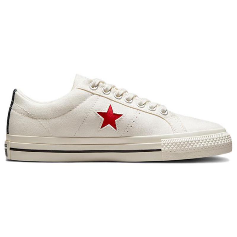 COMME DES GARCONS SHIRT x Converse One Star Холщовые Классические Повседневные Нескользящие Износостойкие Легкие Низкие Кеды Унисекс Белые