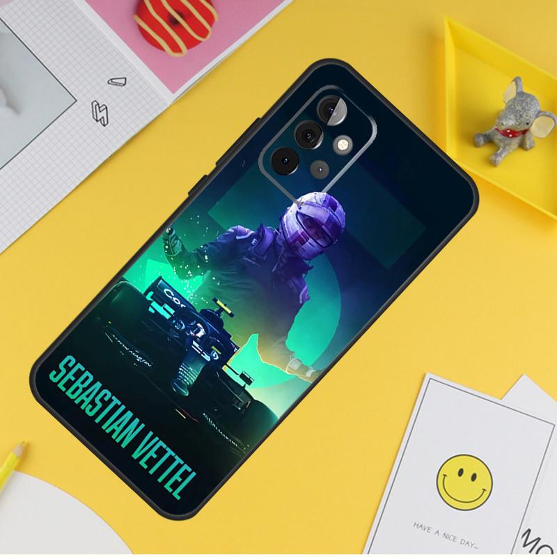 Чехол Sebastian Vettel F1 Formula для Samsung Galaxy A55 A35 A25 A15 A51 A71 A12 A32 A52 A13 A33 A53 A14 A34 A54 Coque