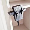 Cabinet Door Mount Hardware Jig Tool Versatile Easily Install Black for Cabinetry Plastic Structure