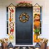 2pcs Thanksgiving Bilingual Door Couplet
