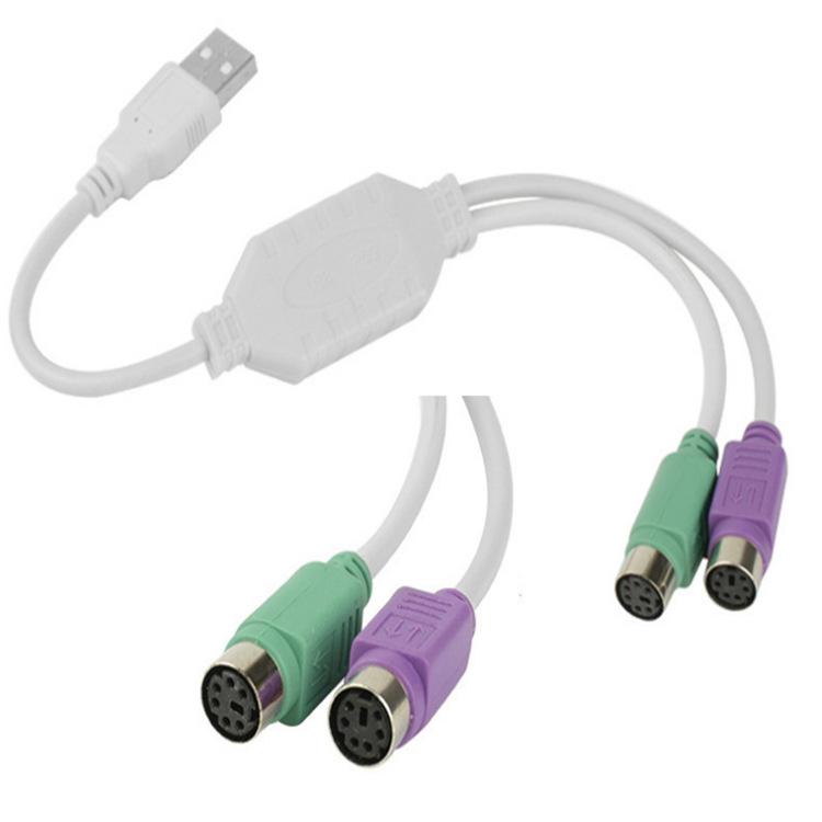 USB-переходник-разветвитель на PS2 для клавиатуры/мыши