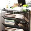 Large Bookshelf Library Cart Mobile Book Storage Shelf Metal Bookcase Holder Office Desk Document Storage Rack Kidroom Organizer