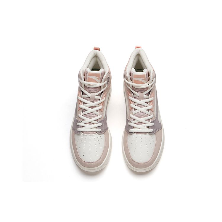 Anta Skateboarding Series High Women Pink White Mauve 122138071-3