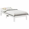 VidaXL Bed Frames Without Mattress White 90x200 Cm Solid Pine Wood, Bedroom Furniture, Slatted Base, Double Bed, Bed, Bed Frame, 859233