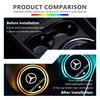 AABED1 7 Color LED Car Cup Holder Light Luminous Coaster Water Cup Pad Accessories For Benz CITAN VITO SPRINTER CLS SLK Sport ML C200