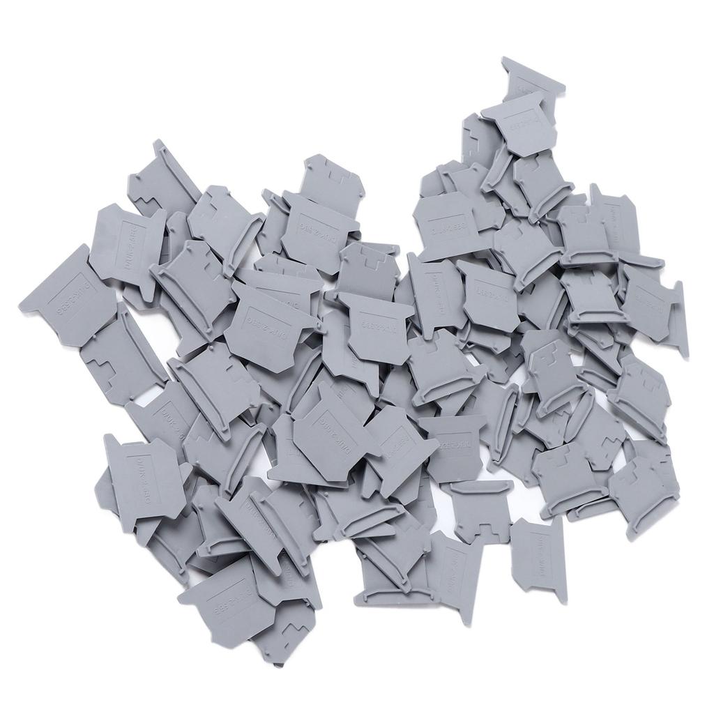 100 шт. фиксатор клеммной колодки перегородка рельс фиксированный монтажный концевой кронштейн PA66 для UK2.5B