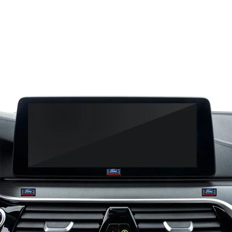 Автомобильная наклейка Ford 10 шт. Наклейки на кнопки руля автомобиля, наклейки с логотипом мультимедиа для Ford Fiesta EcoSport Escort focus 1 2 3 mk2