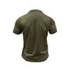 Men Black Stand Collar Henley Neck Short Sleeve T Shirt With Chest Pocket Casual Summer