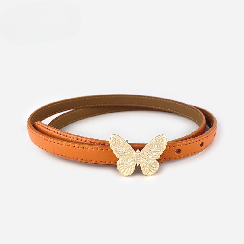 Fashion Womens Belts Pink Belt Elegant Gold Butterfly Buckle Belt Black Patent Leather Belts for Jeans Dresses