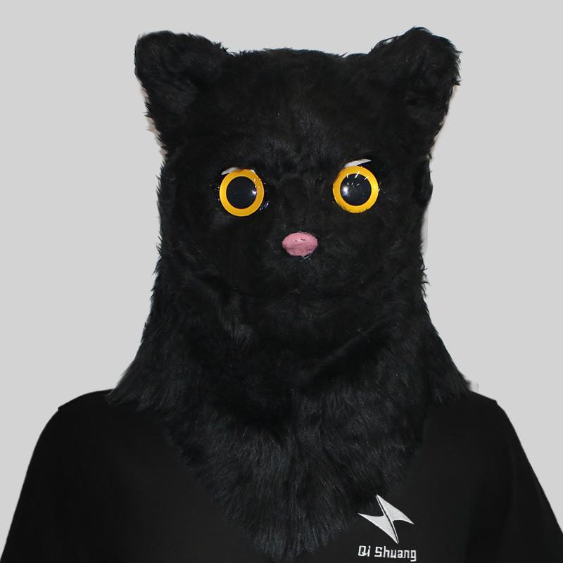 Уморительные маски голов животных с открывающимся ртом, изображающие гориллу, тигра, волка, для праздничных мероприятий