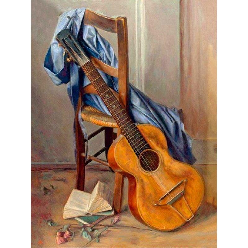 Новый 5D DIY алмазная живопись Скрипка Алмазная вышивка музыка вышивка крестиком полная круглая дрель ремесла домашний декор ручной подарок