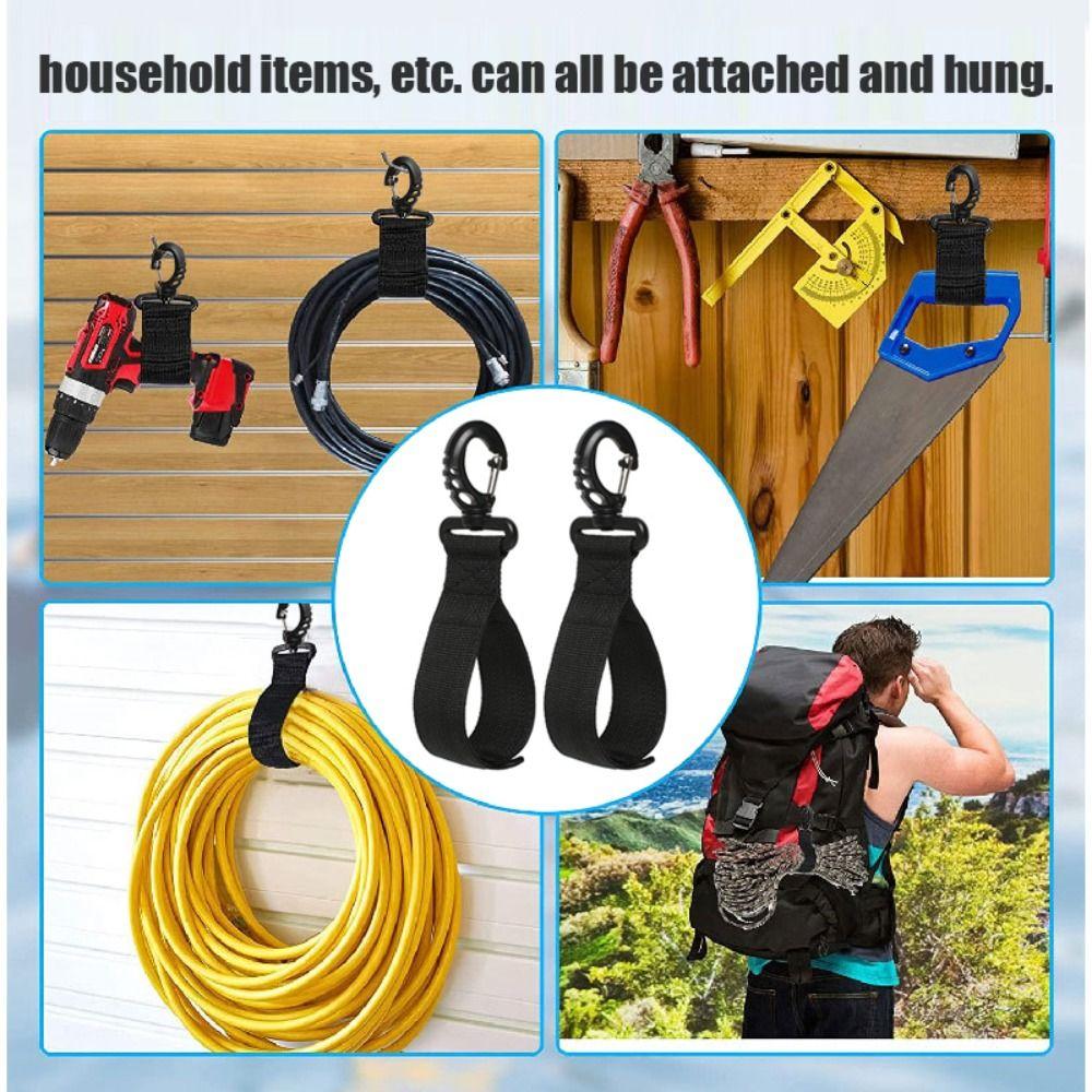 1 Pair Hook and Loop Paddleboard Paddle Holder Strap Rotatable Hook Paddle Clip Paddle Storage