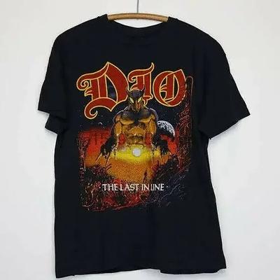 Винтажная футболка с концерта Dio 1984 Last in Line Tour, Клод Шнелл, 100% хлопок, круглый вырез, машинная стирка