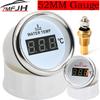 Red Backligth 52mm Digital Water Temperature Gauge with 1/8NPT Water Temp Sensor For Marine Boat Car Truck Water Temp Customized Coolant Temperature