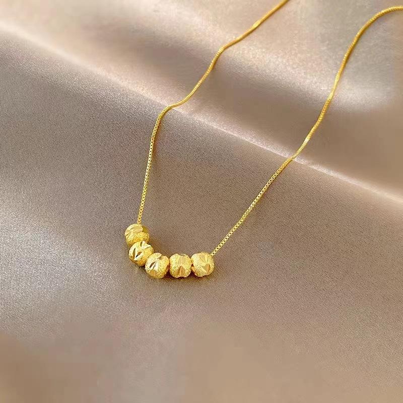 Ожерелье с подвеской «Счастливый шарик» Женское Легкая роскошь Премиальное чувство Универсальная ключичная цепочка