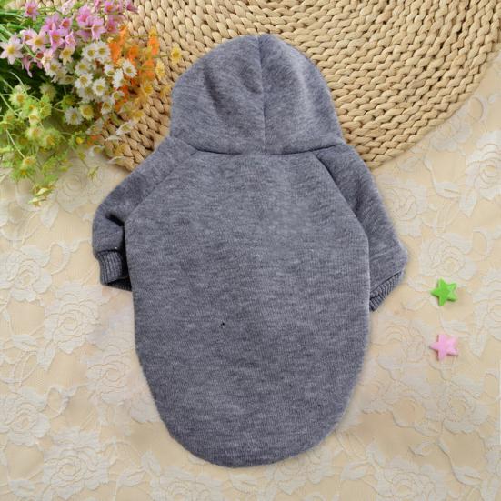 Толстовка для домашних животных, весна-осень-зима, мягкая, толстая, уютная, однотонная, двуногий, средний, большой свитер для собак, одежда, товары для домашних животных