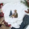 Christmas Tree Graphic Tees Women Short Sleeve Harajuku T Shirt Tumblr Female Xmas Party Festival